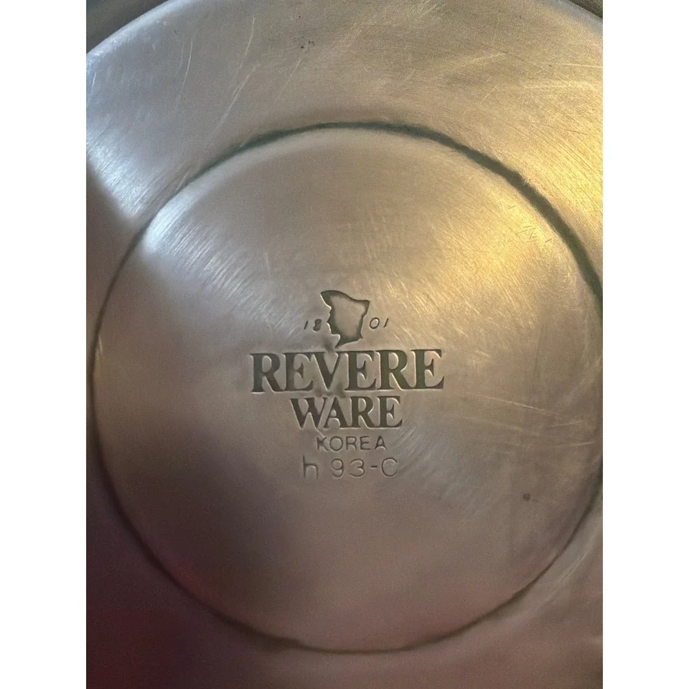 Revere Ware Paul Revere Copper Bottom Tea Kettle 1801 Whistling Pot h 93-C Korea